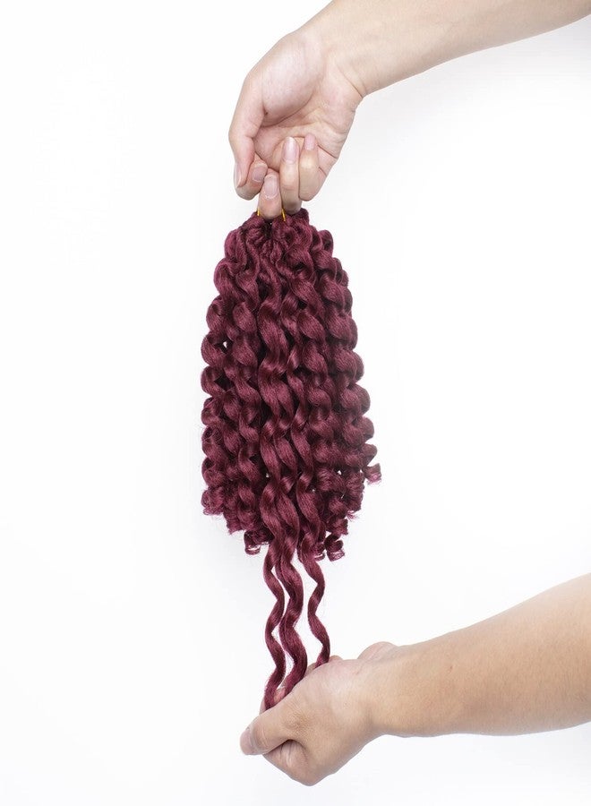 إكستريند 5 عبوات من وصلات الشعر المجعدة على شكل ضفائر كروشيه صناعية بطول 8 بوصات، 20 خصلة/عبوة، من إكستريند هير (أزرق، 5 عبوات/مجموعة) - Image 5